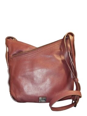 Kooba Leather Crossbody Bag in Cognac